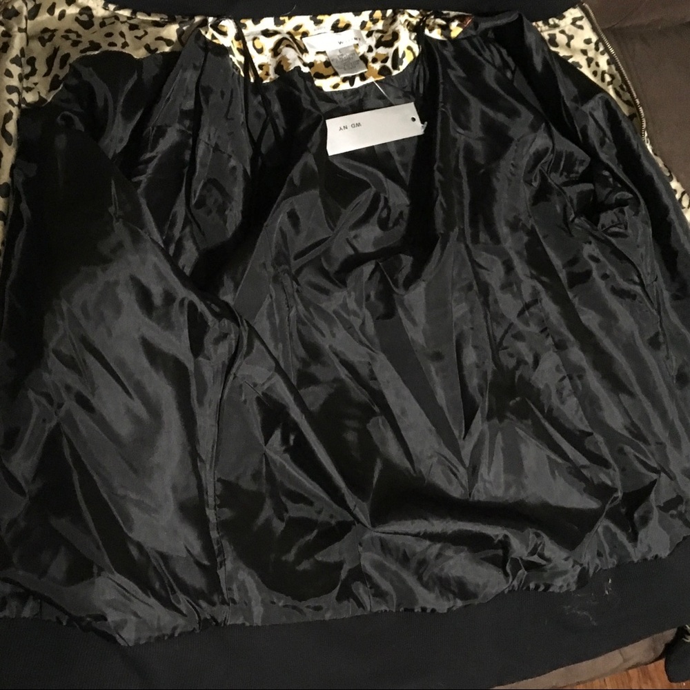 🆕NWT Equestrian Leopard Print Bomber Jacket - Picture 8 of 8